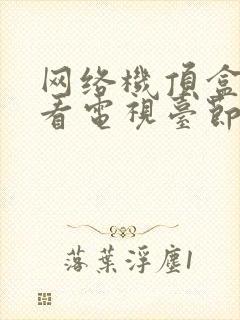 网络机顶盒如何看电视台节目