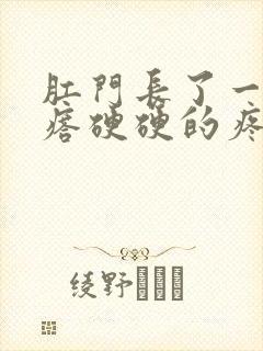 肛门长了一个疙瘩硬硬的疼