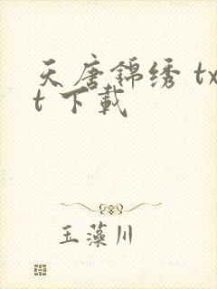 天唐锦绣 txt 下载