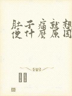 肚子痛就想拉大便什么原因