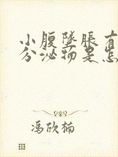 小腹坠胀有水状分泌物是怎么回事