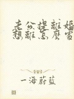 老公提离婚我不想离怎么处理