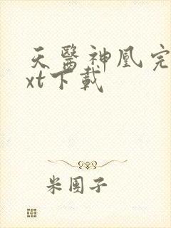 天医神凰完整txt下载