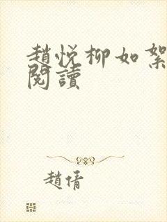 赵悦柳如絮免费阅读