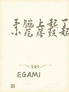 手腕上起了一个小疙瘩鼓起硬硬的疼封面