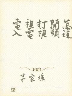 电视打开怎么进入电视频道