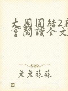 大团圆结2亲情会阅读全文