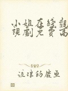 小姐在线观看电视剧免费高清全集