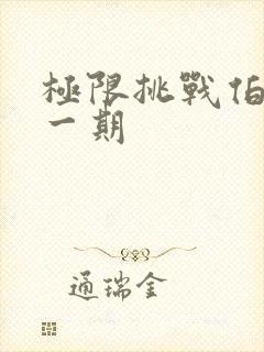 极限挑战伯远哪一期