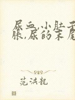 尿血,小肚子坠胀,尿的末尾下面疼封面