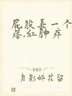 屁股长一个硬疙瘩,红肿疼