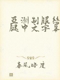 亚洲制服丝袜美腿中文字幕