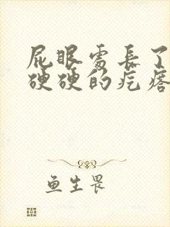 屁眼处长了一个硬硬的疙瘩