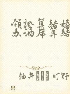 领证算结婚还是办酒席算结婚封面