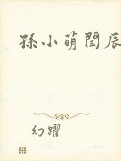 孙小萌闫辰封面