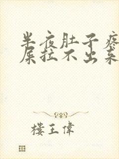 半夜肚子疼想拉屎拉不出来怎么回事