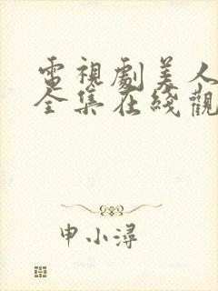 电视剧美人心计全集在线观看免费封面