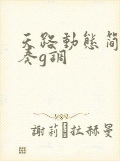 天路动态简谱伴奏g调