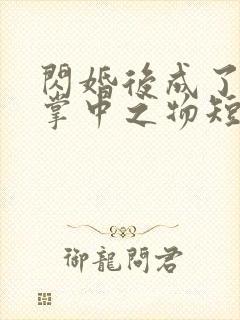 闪婚后成了大佬掌中之物短剧封面