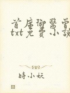 首席御医曾毅 txt免费小说封面