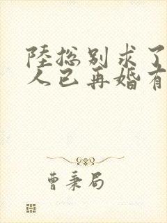 陆总别求了,夫人已再婚有娃了短剧免费观看