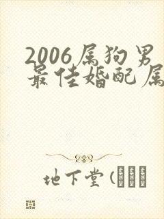 2006属狗男最佳婚配属相