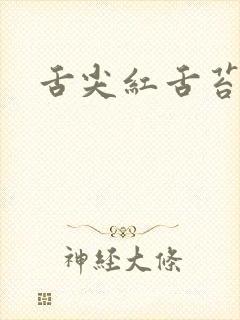 舌尖红舌苔黄厚