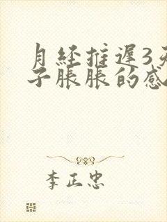 月经推迟3天肚子胀胀的感觉乳房胀痛