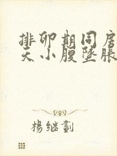 排卵期同房第二天小腹坠胀