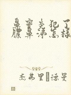 鼻窦炎犯了流黄脓鼻涕怎样治