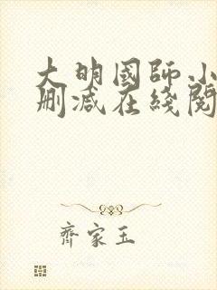 大明国师小说无删减在线阅读