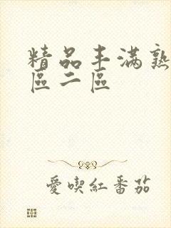 精品丰满熟妇一区二区封面