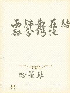 两肺散在结节,部分钙化