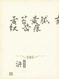 舌苔黄腻 有裂纹 齿痕