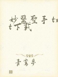 妙医圣手 txt下载