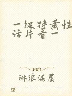 一级特黄性色生活片看一