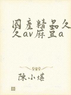 国产精品久久久久av麻豆a封面