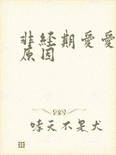 非经期爱爱出血原因