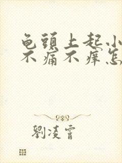 龟头上起小红点不痛不痒怎么回事