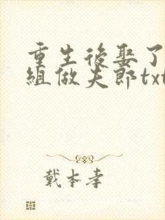 重生后娶了对照组做夫郎txt