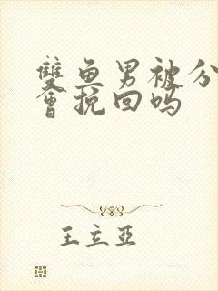 双鱼男被分手后会挽回吗