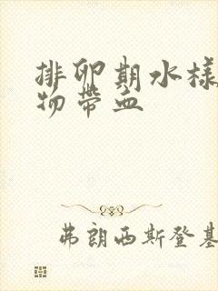 排卵期水样分泌物带血