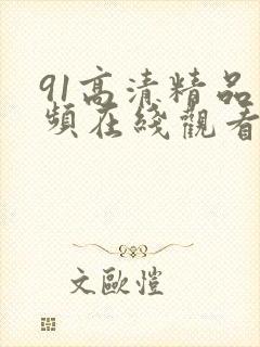 91高清精品视频在线观看