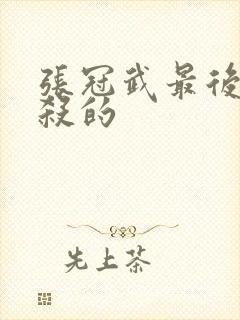 张冠武最后被谁杀的封面