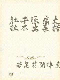 肚子胀痛大便又拉不出来挂什么科