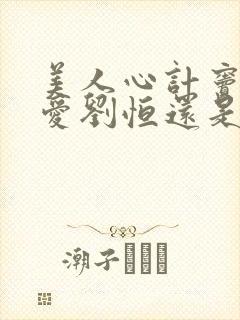 美人心计窦漪房爱刘恒还是刘盈封面