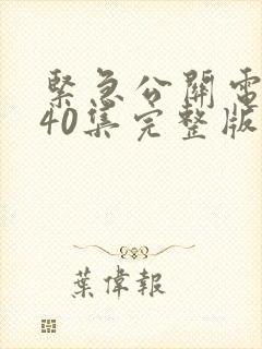 紧急公关电视剧40集完整版免费观看