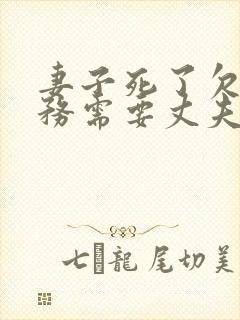 妻子死了欠的债务需要丈夫偿还吗封面