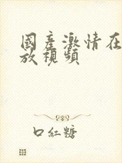 国产激情在线播放视频