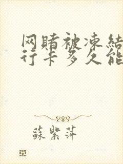 网赌被冻结的银行卡多久能解冻封面